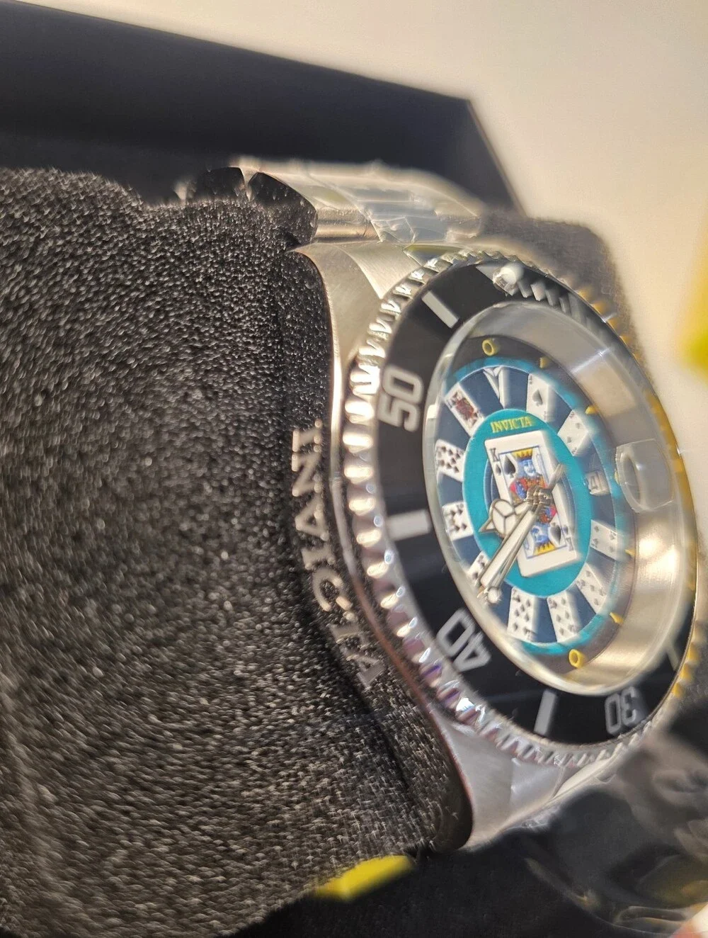 377. Invicta Pro Diver House of Cards Men's Watch 40mm, Steel (50524)